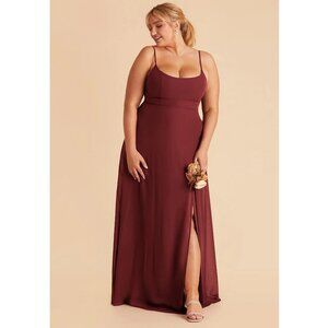 NEW Birdy Grey Amy Dress Chiffon Rosewood Womens Size XXL Long Length Bridesmaid